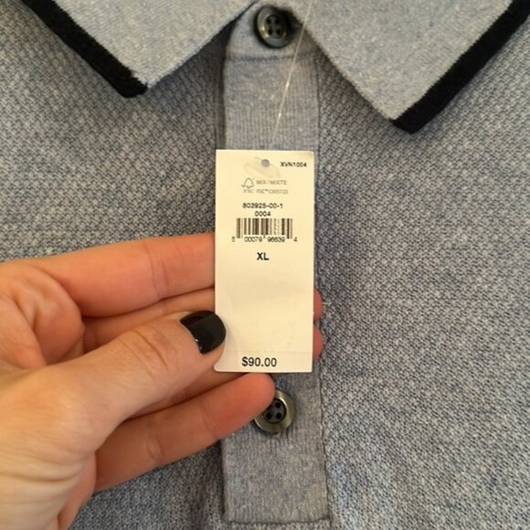 Banana republic Silk and linen short sleeve polo - Picture 3 of 4